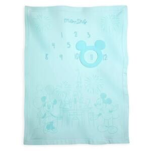 NWOT Disney Baby Mickey Mouse Milestone Blanket Set 12 months